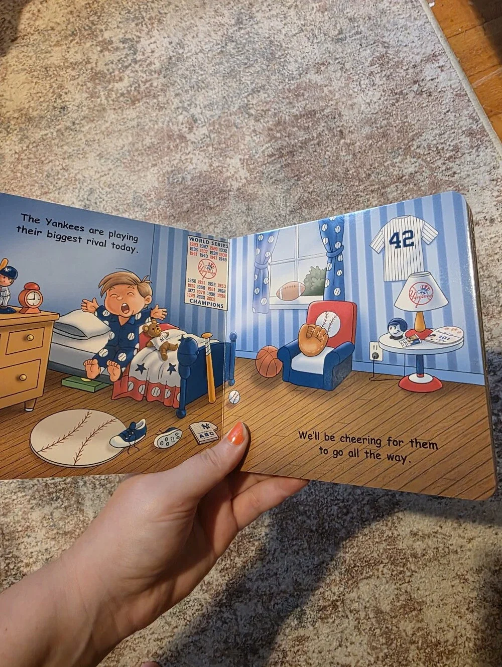 Official Good Night, Yankees - Kids Board Book (Blue)